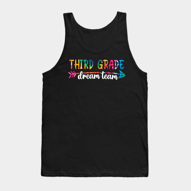 3rd Grade Dream Team Students Teachers Back to School Tank Top by Ene Alda